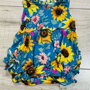 Little Sleepies Sunflower Fields Bubble Romper 0-3 Month